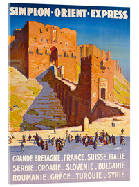Acrylic print  Simplon Orient Express - Joseph de La Nézière