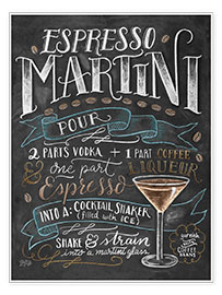 Poster  Espresso Martini recipe - Lily & Val