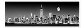 Poster  Manhattan Skyline at Dusk