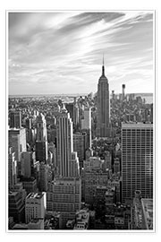 Poster  Sunset view of Manhattan