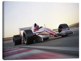 Canvas print  F1 racing car in motion