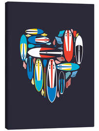 Canvas print  Surfboard Love