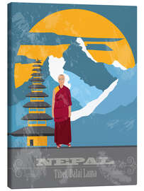 Canvas print  Nepal - Tibet, Dalai Lama