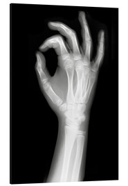 Aluminium print  X rayed OK sign