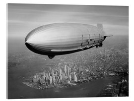 Acrylic print  USS Macon Airship over NY - John Parrot