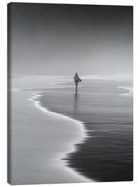 Canvas print  Lone surfer at the beach - Alex Saberi