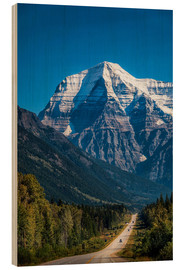 Wood print  Mount Robson - Andreas Kossmann