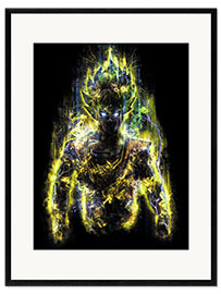 Framed art print  50 Million Power Warrior Goku - Barrett Biggers