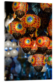 Acrylic print  Mosaic lanterns in Istanbul