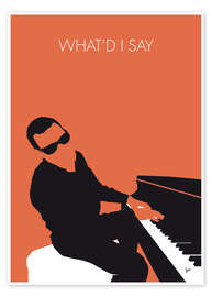 Poster Ray Charles, What'd I say