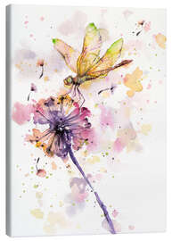 Canvas print  Dragonfly &amp; dandelion - Sillier Than Sally