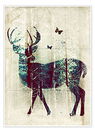 Poster  Deer in the Wild - Sybille Sterk