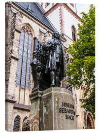 Canvas print  Bach Monument in Leipzig