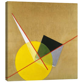 Canvas print  Yellow circle - László Moholy-Nagy