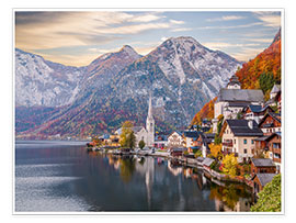 Poster  Hallstatt, Austria in the Autumn - Mike Clegg Photography