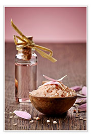 Poster  Bath salts and aroma oil