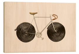 Wood print  Licorice Bike - Florent Bodart