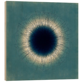 Wood print  Ergo sum turquoise - Angelo Cerantola