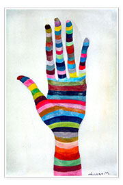 Poster Rainbow hand