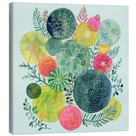 Canvas print  Cactus circles - Janet Broxon