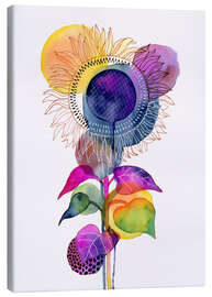 Canvas print  Sunflower abstract - Janet Broxon