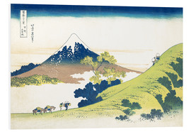 Foam board print  Inume pass, Kai Province - Katsushika Hokusai