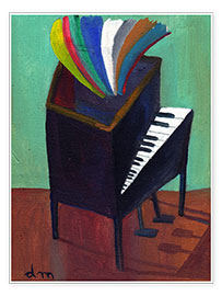 Poster  Rainbow piano - Diego Manuel Rodriguez