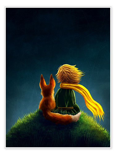 Nouveau Poster The Little Prince de Elena Schweitzer Poster 20 x 30 cm Reproduction Haut de Gamme