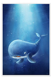 Poster  Cute whale - Stefan Lohr