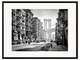 Framed art print  Historic New York: Pike and Henry Streets, Manhattan - Christian Müringer