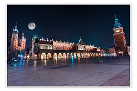 Poster  World Famous Cracow Main Square