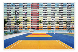 Poster  Living in a rainbow, Hong Kong - Dennis Fischer