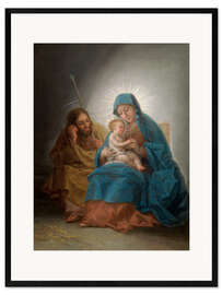 Framed art print  La sagrada familia - Francisco José de Goya
