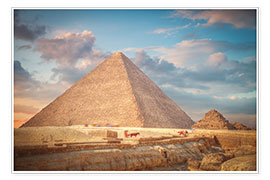 Poster  great pyramid of Giza in Egypt