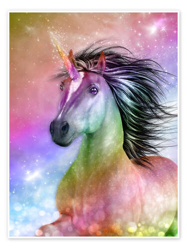 Poster Unicorn - Be Authentic