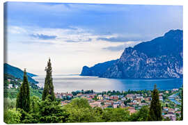 Canvas print  View of Riva Del Garda and Lake Garda, Italy