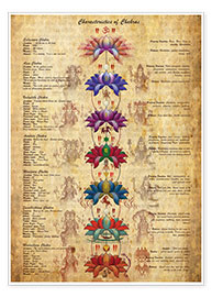 Poster  Meaning of the Chakras - Sharma Satyakam