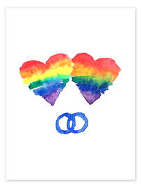 Poster Rainbow Love