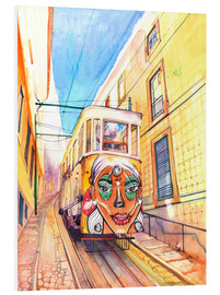 Foam board print  Lisbon Portugal  Lavra Funicular - Anastasia Mamoshina