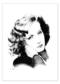 Poster Hollywood Diva - Greta Garbo