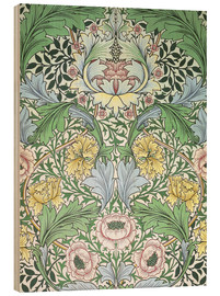 Wood print  Myrtle - William Morris