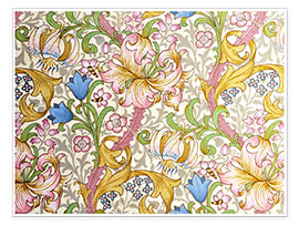 Poster  Golden lily - William Morris