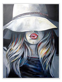 Poster Woman with hat