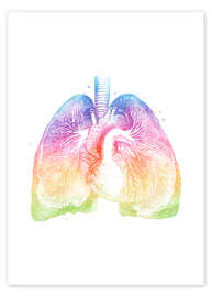 Poster  Rainbow lungs - Mod Pop Deco