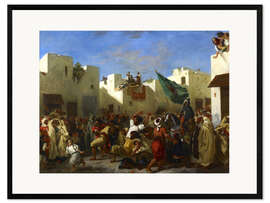 Framed art print  The Fanatics of Tangier - Eugene Delacroix