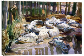 Canvas print  Muddy Alligators - John Singer Sargent