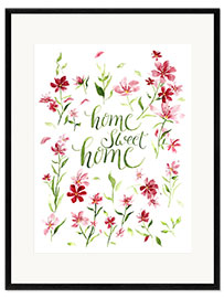 Framed art print  Home sweet home - Nadine Conrad