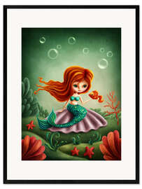 Framed art print  Little mermaid - Elena Schweitzer