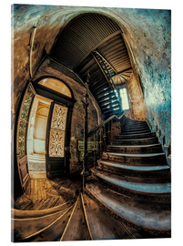 Acrylic print  Old forgotten staircase - Jaroslaw Blaminsky