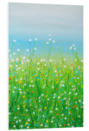 Foam board print  DELICATE FLOWERS - Herb Dickinson